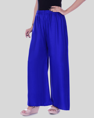 PinkCity Style Regular Fit Women Blue Trousers