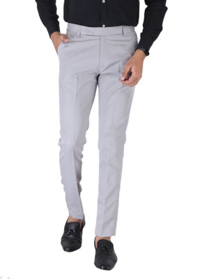 SREY Regular Fit Men Grey Trousers