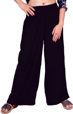 LAKDAS Relaxed Women Black Trousers
