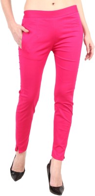 POPWINGS Regular Fit Women Pink Trousers