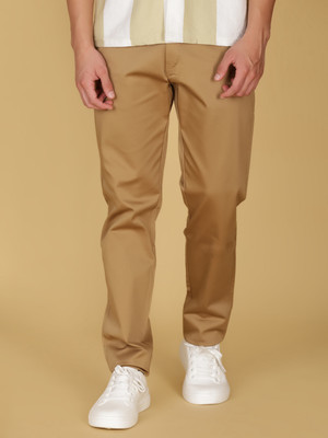 V-MART Slim Fit Men Brown Trousers