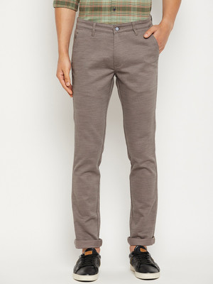 DUKE Slim Fit Men Grey Trousers