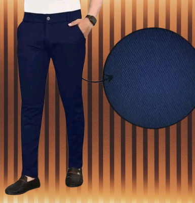 Nitya TrackP Slim Fit Men Blue Trousers