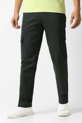 VAN HEUSEN Regular Fit Men Green Trousers