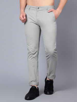 CANTABIL Regular Fit Men Grey Trousers
