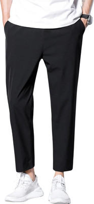 Leriya Fashion Regular Fit Men Black Trousers