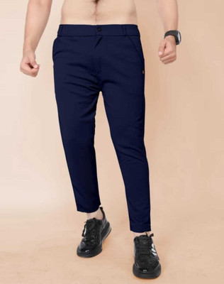 Jkgarment Regular Fit Men Blue Trousers
