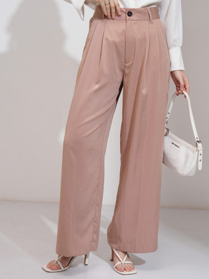 Tokyo Talkies Flared Women Pink Trousers