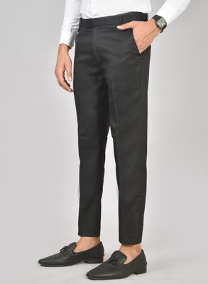 NB fashion Slim Fit Men Black Trousers