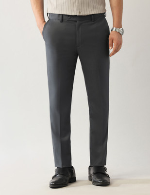 ARROW Slim Fit Men Grey Trousers