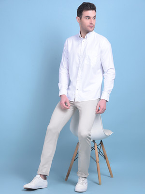 CRIMSOUNE CLUB Slim Fit Men Grey Trousers