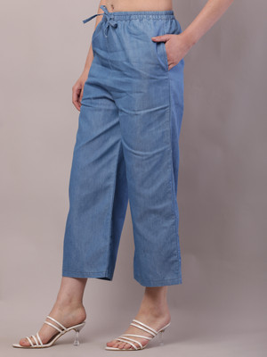 ALIZATRADERS Regular Fit Women Blue Trousers