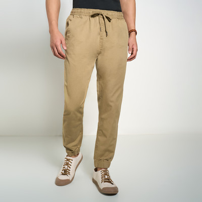 7 Alt by Pantaloons Slim Fit Men Beige Trousers
