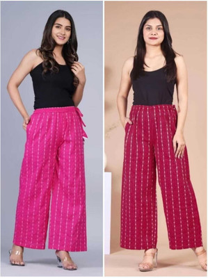 LOOPUP Regular Fit Women Multicolor Trousers