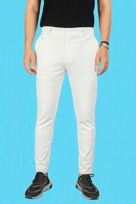 Rudra Enterprise Regular Fit Men White Trousers