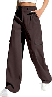 Leriya Fashion Regular Fit Women Brown Trousers