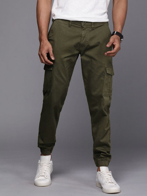 WROGN Relaxed Men Green Trousers