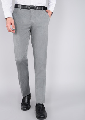 ARROW Regular Fit Men Grey Trousers
