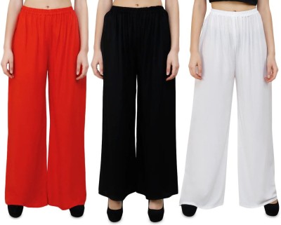 Phase of Trend Relaxed Women Red, Black, White Trousers