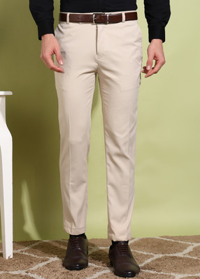 METRONAUT Regular Fit Men Beige Trousers