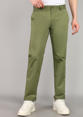 Louis Philippe Sport Slim Fit Men Dark Green Trousers