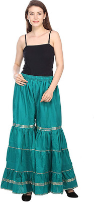 PINOVO Relaxed Women Green Trousers