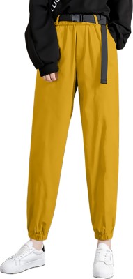 FLOREOS Regular Fit Women Yellow Trousers