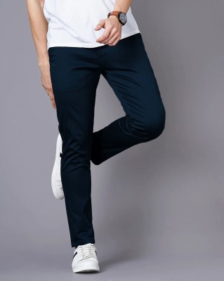 FUBAR Slim Fit Men Blue Trousers