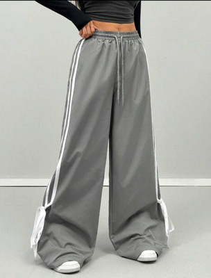HR FASHION Striped Women Grey Track Pants