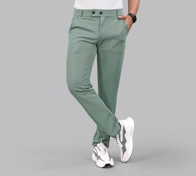 Solbiza Regular Fit Men Green Trousers