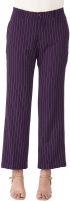 SALT ATTIRE Regular Fit Women Purple Trousers