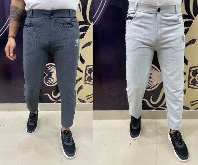 We Perfect Slim Fit Men Grey, Grey Trousers