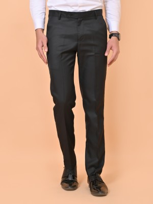 El Cielo Regular Fit Men Black Trousers