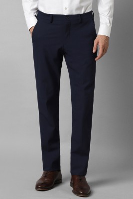 LOUIS PHILIPPE Regular Fit Men Dark Blue Trousers