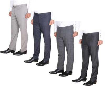 IndiWeaves Regular Fit Men Multicolor Trousers