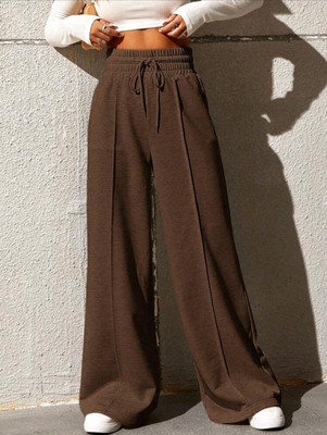 Maa Mahera Loose Fit Women Brown Trousers