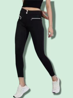 Classy creations Comfort Fit Women Black Trousers
