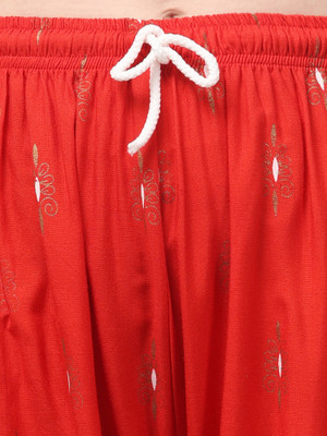 Aura Glam Regular Fit Women Red Trousers