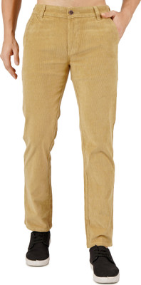 FLAKED Regular Fit Men Beige Trousers