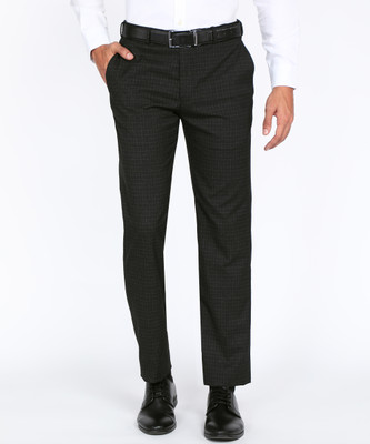 PARK AVENUE Regular Fit Men Brown Trousers