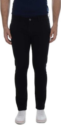 BEN MARTIN Slim Fit Men Black Trousers