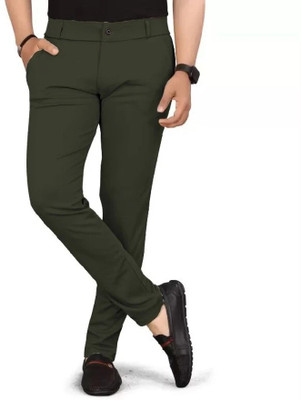 Rahisa Slim Fit Men Grey Trousers