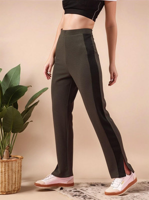 Mast & Harbour Regular Fit Women Pink Trousers