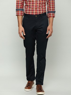 INDIAN TERRAIN Slim Fit Men Blue Trousers