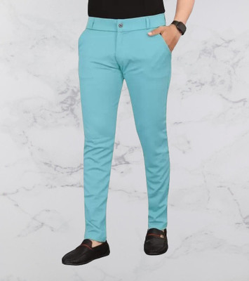 VEERACOLLECTION Regular Fit Men Blue Trousers