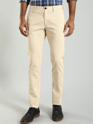 INDIAN TERRAIN Slim Fit Men Brown Trousers