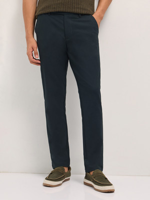 THE BEAR HOUSE Slim Fit Men Blue Trousers