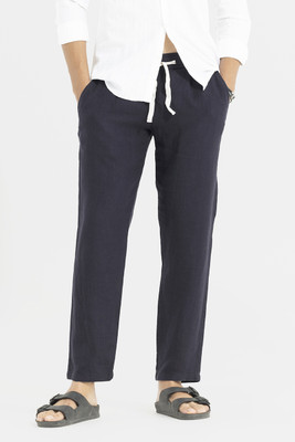 Snitch Relaxed Men Dark Blue Trousers