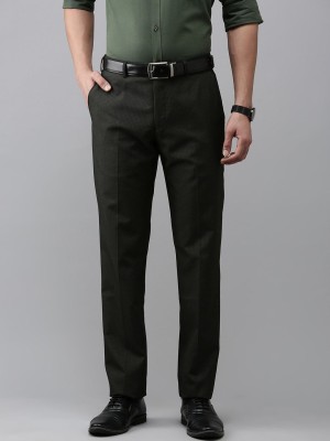 PARK AVENUE Regular Fit Men Grey Trousers