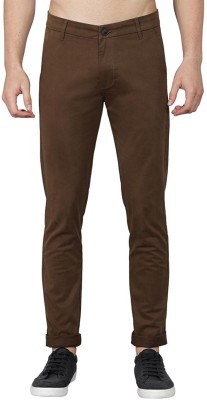 culture365 Regular Fit Men Brown Trousers